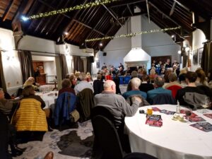 A full house watching the Front Row Big Band at Dunston Hall, Norfolk. 